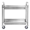 Carrello Ristorazione Cameriere 850x450x900mm 2-półki Acciaio Inox