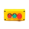 cassetta giallo-grigia,3 pulsanti, verde interno (1NO), interno czer.(1NC), sicurezza 30 mm (1NC) T0-P3C1A2BE30