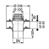 Roof drain with double pressure sealing collar DN 100 Kessel 45970