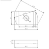 Rectangular/oval nuts with plastic insert