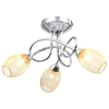 Ceiling lamp with gold-plated covers
