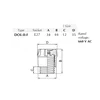 Ceramic cover E27 for fuses fuse cartridge 2-25A