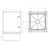 Electrical panel 500x400x180mm with UV-resistant counter-panel IP65 IK10 without halogen