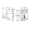 Chave fotovoltaica 2-biegunowy 25A LS25 SMA A2 DC 2P