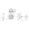 Chave modular rotativa 3 pólo 32A 0-1 ON-OFF IP20 montagem em trilho ou com parafusos