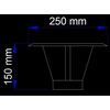 Chimney umbrella DN 120 for boilers with an open combustion chamber