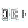 Цифров брояч на работни часове 85-265V AC/DC с монтаж на вратата на панела