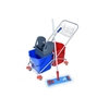 Cleaning trolley 2 x 20 l with wringer + complete mop + Lemon Floor