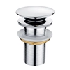 Click-clack plug 1 1/4" large without overflow brass chrome Sea-Horse