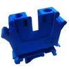 Clip on terminal block rail 10mm² blue 32A 42.5x47mm 690V