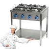 Cocina a gas 4-Palnikowa 22.5 kW Gas natural Stalgast 979521