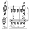 Collecteur MINI BASE Inox K2-10 G1"-G1/2" nombre de circuits 10