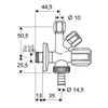 Comfort angle valve 1/2" chrome plated HAW886 from BSZ - High quality