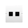 Computer socket RJ45 double BMF52.02/11 Basic white module