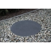 CONCRETE STEP, CIRCLE, BK602 anthracite black, 600x40mm