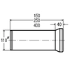 Conductă de racord WC 400mm Viega 101 831