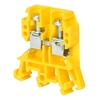 Conector de carril roscado ZUG-G10, amarillo