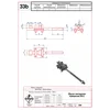 Conector de proteção contra raios com braçadeira de tensão M12