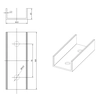 Conector do trilho de montagem L:120mm