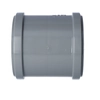 Conector doble PP-HT, 110, sanitario, para aguas residuales internas, color gris