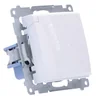 Conector hembra para versión IP44, tapa de contactos sin junta para marcos múltiples, blanco Simon54