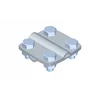 Conector încrucișat PROTECȚIE LA TRASNET 4 x M8 s -20 OȚEL ZINCAT