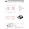 Conector pasante para protección contra rayos, acero galvanizado