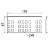 Conector pentru tavă LPU1H60, grosimea foii 0,7 mm E90