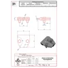 Conector universal de proteção contra raios de três ramos, aço galvanizado