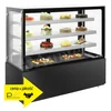 Confectionery display case, simple, capacity 670l, black, Velvet 1540B, Amitek 1140035