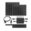 Conjunto de pequena usina - 2 x módulo fotovoltaico e 1 x inversor 600W