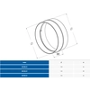 Connecteur de conduit rond (fi 100)