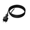 Connecting cable with straight plug IP44 3x1,5 H07RN-F 3mb black W-97213