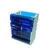 Connection distributor 4 poles with 7 holes 100A 500V 65x51x88mm mounting on DIN rail