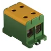 Connection terminal clamp 1 pole green yellow Cu-Al 4x150mm²​​​​​​​ mounting on DIN rail 35mm 290A (Al) 320A ( Cu)