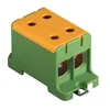 Connection terminal clamp 1 pole green yellow Cu-Al 4x95mm²​​​​​​​ mounting on DIN rail 35mm 220A (Al) 245A ( Cu)