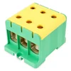 Connection terminal clamp 1 pole green yellow Cu-Al 6x150mm²​​​​​​​ mounting on DIN rail 35mm 290A (Al) 320A ( Cu)