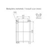 Contactor 3 poles 50A with coil to 230V AC 2NO+2NC 2 normally open contacts + 2 normally closed contacts