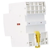 Contactor modular con control manual, montaje en riel 63A, contactos 4NO ST63-40-M