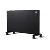 Convector eléctrico de vidrio V-TAC, 1000/2000W, NEGRO, PANTALLA LCD + controlador