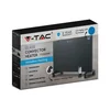 Convector eléctrico de vidrio V-TAC, 1000/2000W, NEGRO, PANTALLA LCD + controlador