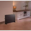 Convector eléctrico de vidrio V-TAC, 2000W/1000W, NEGRO