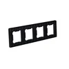 Cornice quadrupla, vetro, nero, GAMA ONNLINE