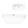 Corsan Reno freestanding bathtub 160x74 cm gold finish E042LGL