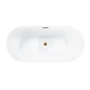 Corsan Reno freistehende Badewanne 160x74 cm Goldfinish E042LGL