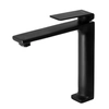 Corsan Trino tall washbasin tap, black CMB7112BL