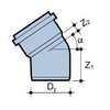 coude HT 110x110/30 cendres sanitaires