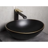 Countertop sink Kerra KR-707 BL/G black-gold