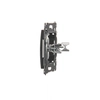 Cover for data communication sockets on Keystone, flat, double (module), black mat Simon54