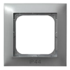 Cover frame for domestic switching devices Ospel RH-1Y / 18 IMPRESJA Silver Plastic